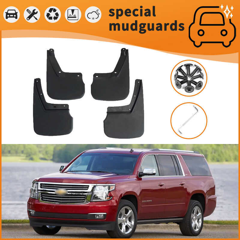 เหมาะสําหรับ 15-24 Chevrolet Sabo บ้าน Suburban Tahoe Tahoe ยาง Splash-Proof Mudguard