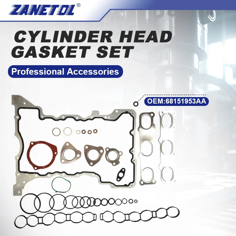ZANETOL Cylinder Head Gasket Set for Jeep Grand Cherokee 3.0L 2014~2019 for Ram 1500 Classic 3.0L V