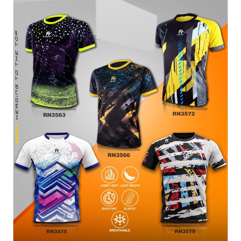 Felet Rn-3563, 3566, 3572, 3575, 3579 เสื้อแบดมินตัน Flotte Jersey Felet Jersey เสื้อแบดมินตัน
 เสื้