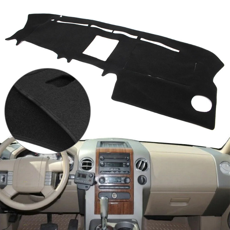 Black Auto Dash Mat Dashboard Cover Dashmat For Ford F150 2004 2005 2006 2007 2008 / F-150 04 05 06