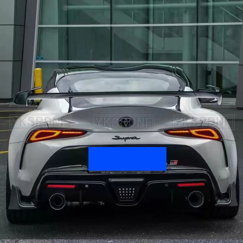 For Toyota Supra A90 A91 2019-2022 High Quality Carbon Fiber Rear Gloss Black Spoiler Wing Trunk Li