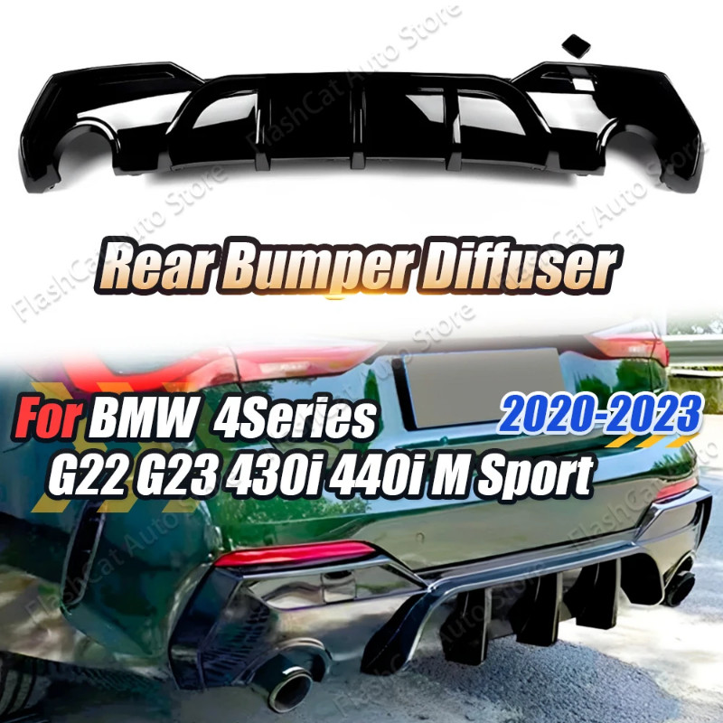 G22 G23 G26 Rear Bumper Lip Splitter Diffuser Body Kits For BMW G22 G23 G26 425i 430i 430i 440i Cou