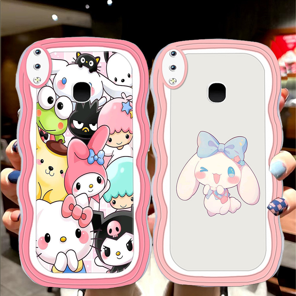 S-42 น่ารัก Cinna-moroll สําหรับ VIVO Y91C Y93 V11 Pro Y95 V9 V11i Y91 TPU โปร่งใส