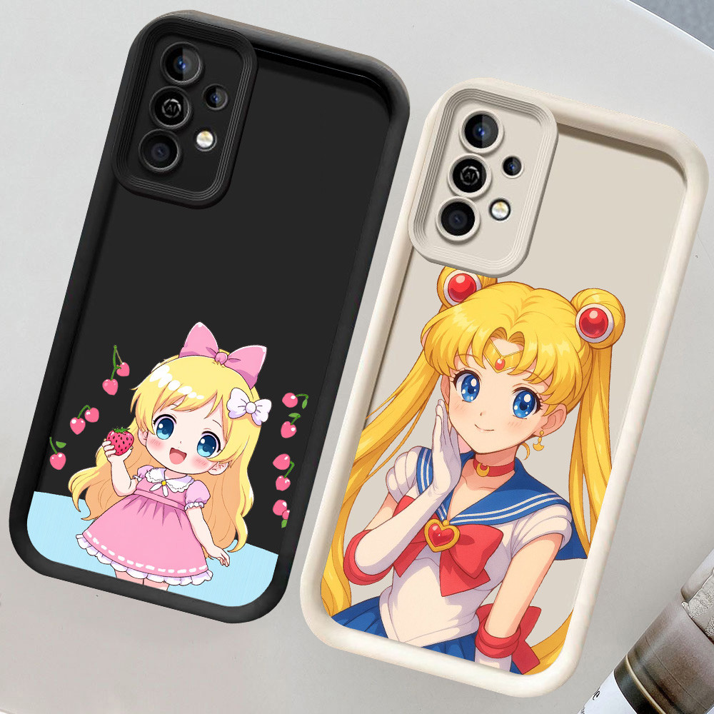 CH47 Sailor Moon Soft Casing สําหรับ Samsung S21 S24 FE A55 M15 S25 Ultra 5G เคสป้องกัน