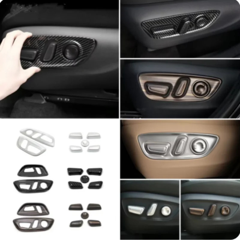 LHD ABS  Seat Adjustment Switch Knob And Frame Trim Covers For Toyota BZ4X /Highlander 2022 2023  2
