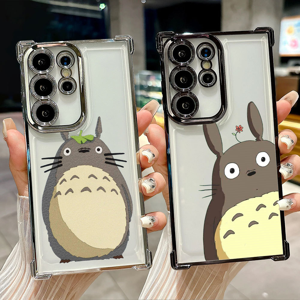 Studio Ghibli Totoro อะนิเมะซิลิโคนนุ่มสําหรับ Samsung S26 Ultra A57 A37 S25 FE S24 Plus S23 S22 S21