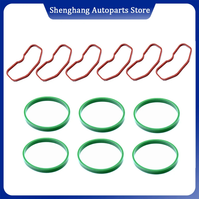Upper & Lower Intake Manifold Gaskets For Audi A4 A5 A6 A8 Q5 Q7 S4 VW Touareg 3.0L 3.2L V6 079 129