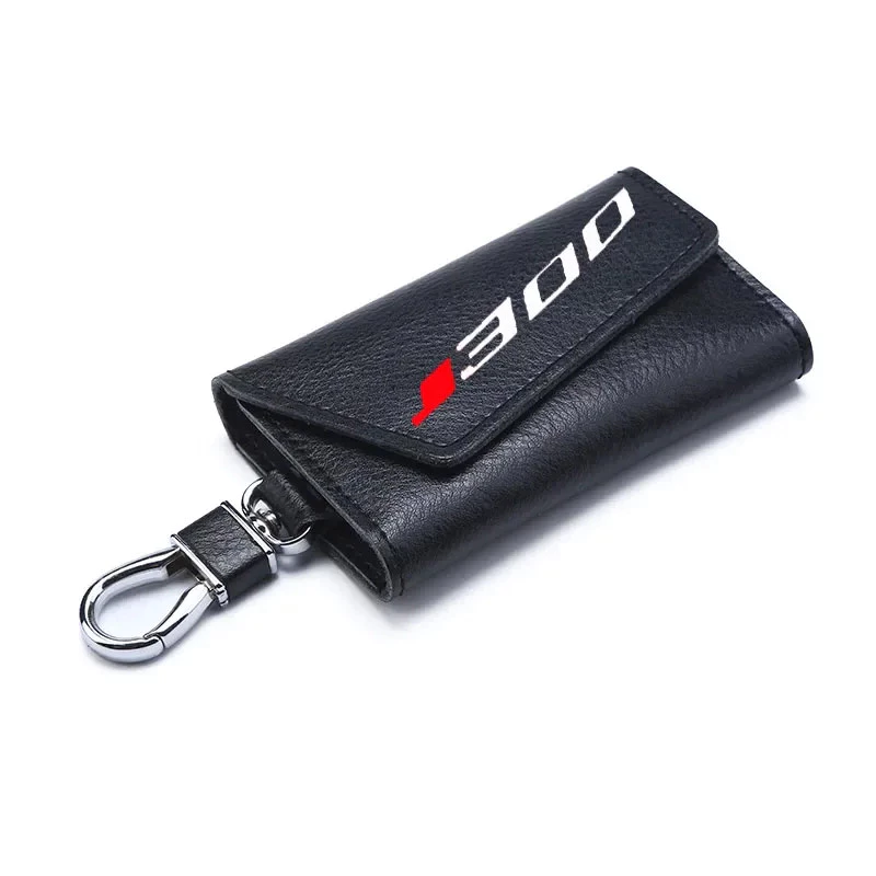 3D cowhide Key key case Holder Chain Collection Keychain for Kawasaki  J300  Logo Motorcycle Badge thumbnail 4
