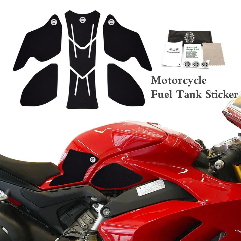 For DUCATI Panigale V4 Tank Grip Traction Pad For Ducati V4S V4R 2018-2020 Motorcycle Side Gas Knee