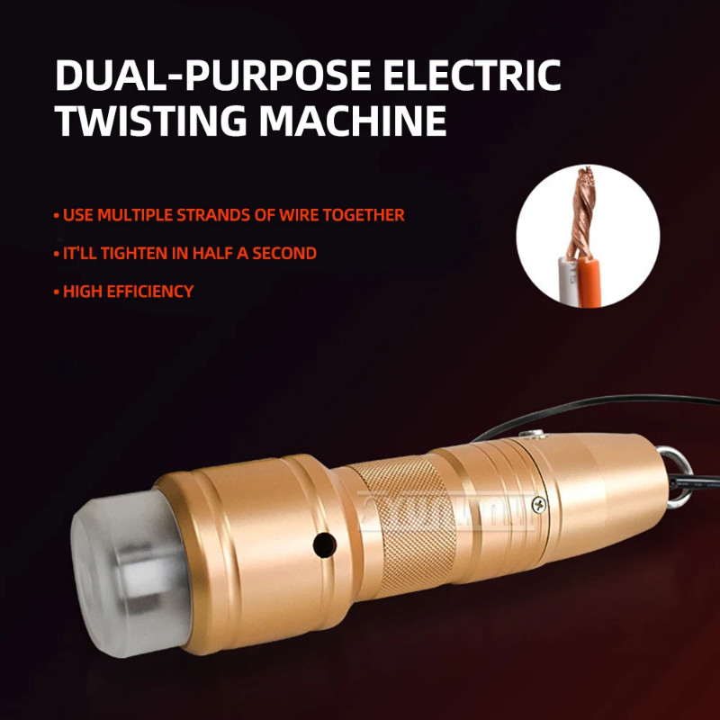 Handheld wire twister, semi-automatic wire twister, wire twisting tool, electric wire twister, mult