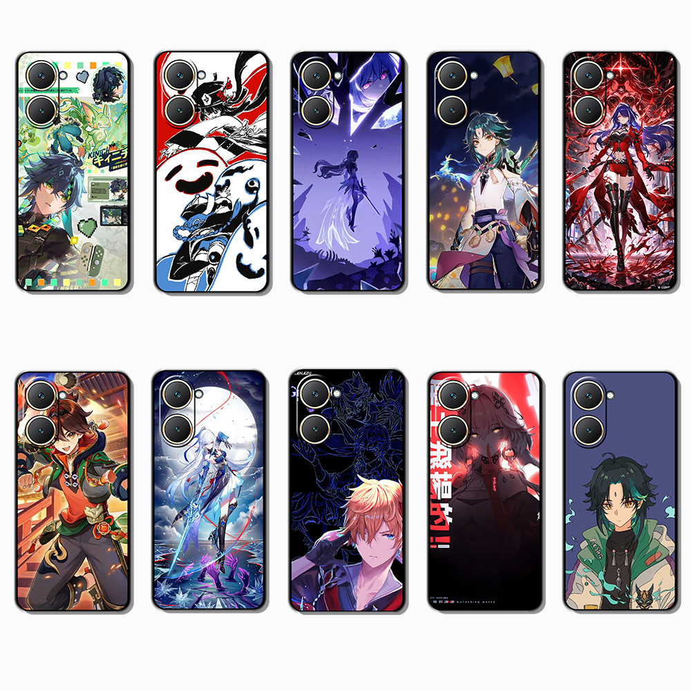 สําหรับ Vivo Y03 Y30T Y18 Y18S Y18E T3 Z9 lite Y37M jujutsu Kaisen Gojo นุ่มโปร่งใสเคสโทรศัพท์