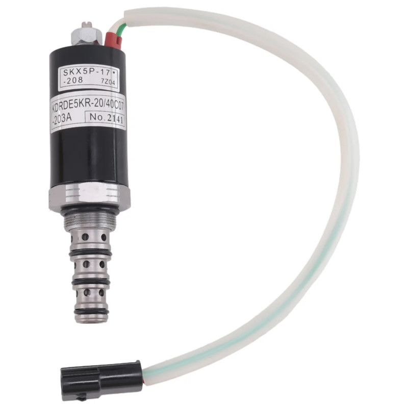 Excavator Solenoid Valve 40C07-203A KDRDE5K-20 for Kobelco Excavator SK60-3 SK200-6E SK230-6E SK200