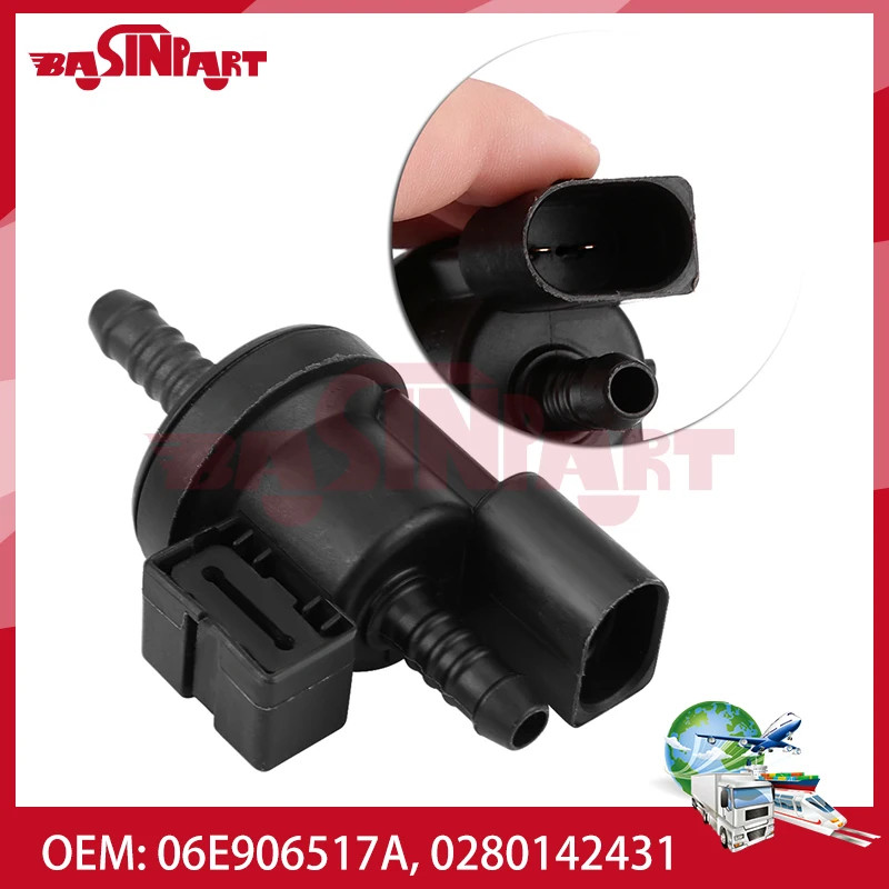 Purge Control N80 Vapor Canister N80 Purge Valve 0280142431 06E906517A For A4 A3 A6 A8 2.0 TFSI VW