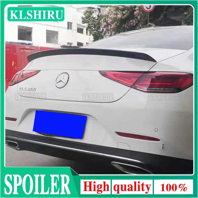 For Mercedes CLS C257 Spoiler 2019-2021 Benz W257 CLS300 CLS350 CLS63 Car Rear Trunk Wing ABS Mater