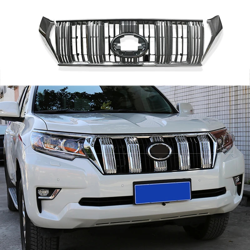 Modified For Prado Front Grill For Land Cruiser Prado 150 LC150 J150 2018 2019 2020 Front Bumper Gr