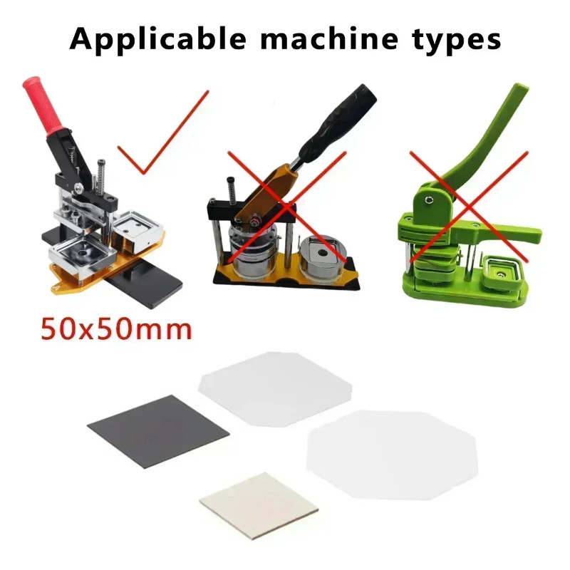 50×50mm 1000Pcs DIY Square Refrigerator Magnetic Consumables Custom Photos Creative Decoration Home