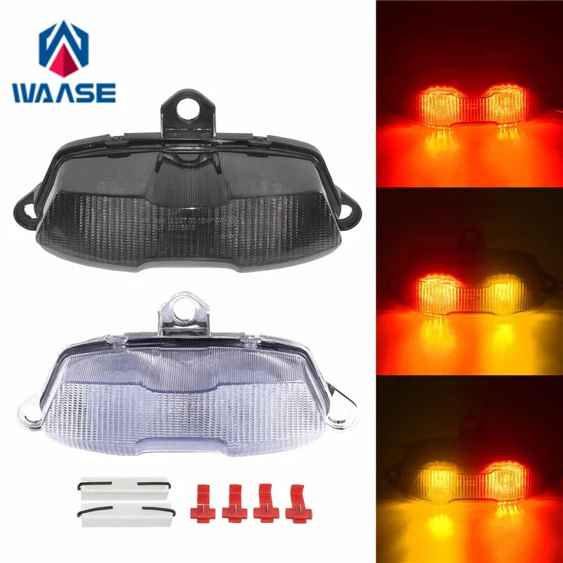 waase For Kawasaki Ninja ZX-9R ZX9R 1994 1995 1996 1997 E-Mark Tail Light Brake Turn Signals Integr