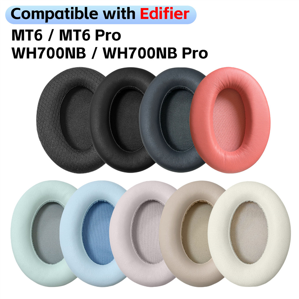 1 คู่เปลี่ยนแผ่นรองหูฟังสําหรับ Edifier MT6 WH700NB Pro หูฟังฟองน้ํานุ่มแผ่นรองหูฟังปลอกหมอนอิงอุปกร