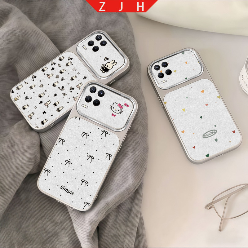 เหมาะสําหรับRealme 8 8s 5Gเคสโทรศัพท์ออกแบบใหม่รักโบว์แมวเคสกันกระแทกTPDSC17