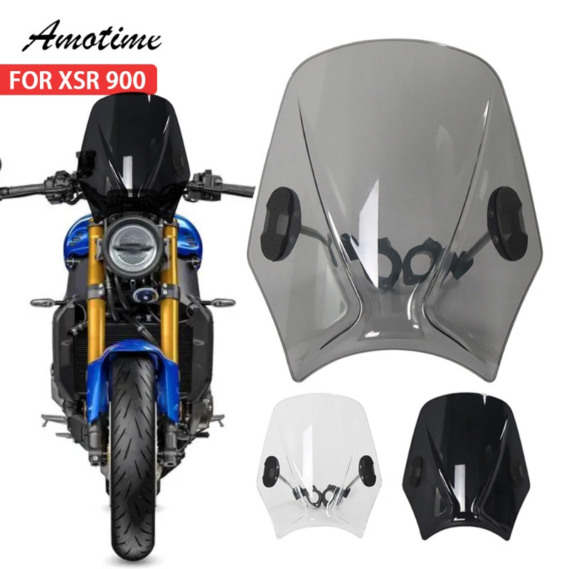 For xsr900 Accessories Motorcycle Adjustable Wind Screen Windshield For XSR 900 XSR900 2022 2023
