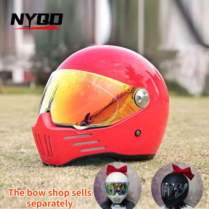 ORZ 728 High Quality Motorcycle Helmet Dual Lens Flip Racing Helmet Men's Knight Head Protector DOT