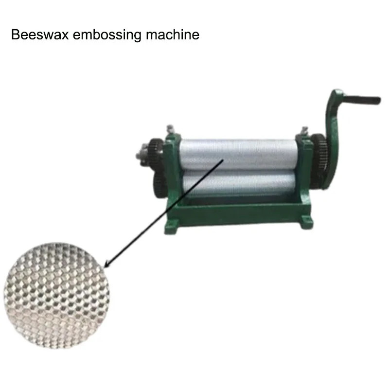 Beekeeping Tools Bee Wax Sheet Making Embossing Roller Full Auto Beeswax Foundation Sheet Machine R