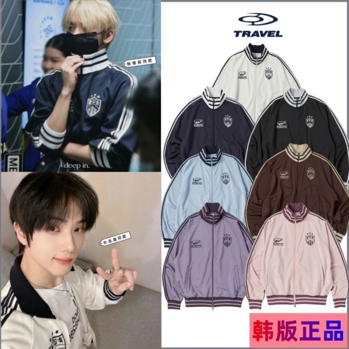 เสื้อแจ็คเก็ตลําลองสําหรับเดินทางเกาหลีแบบเดียวกันของ Park Ji-sung เสื้อแจ็คเก็ตแบบบาง Xiao Jun Shot