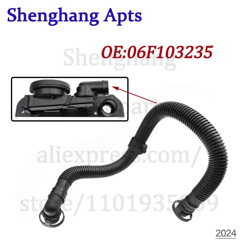 Crankcase Breather Vent Hose 06F103235 06F103221E For Audi A1 A3 S3 A4 B7 A6 TT VW Eos Golf Jetta P