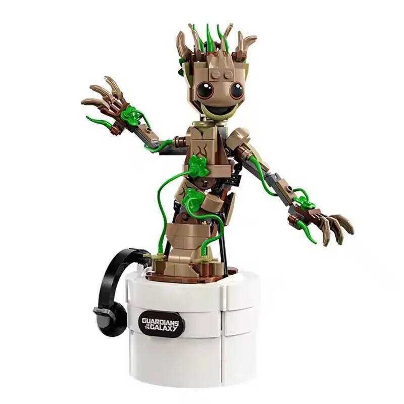 C Hot Toys 7627 Er Heroes Dancing Groot Animated Toy Figure,Guardians Of The Galaxy Character,Toy F