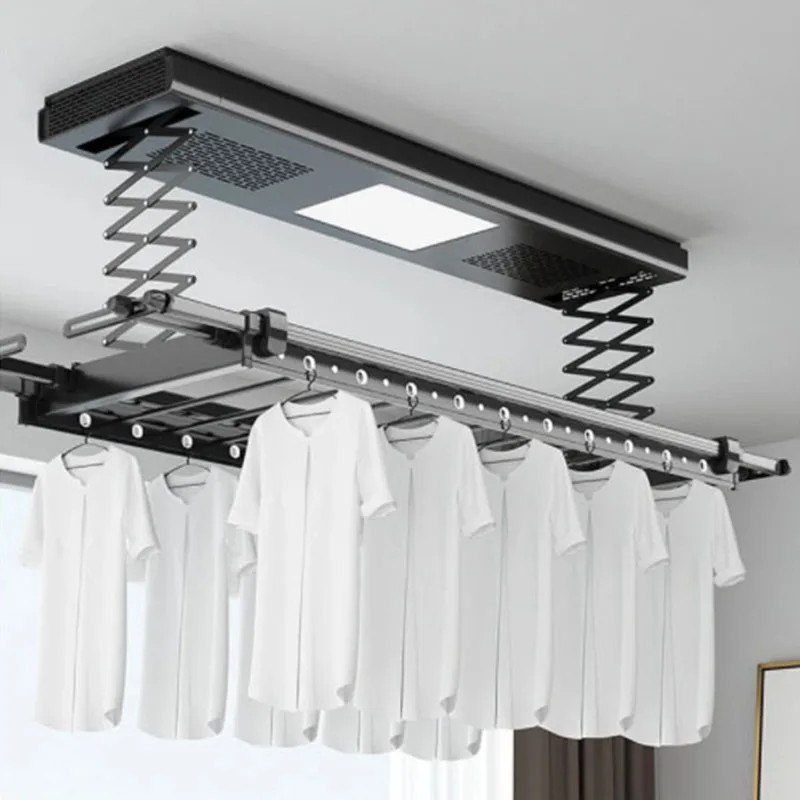New Telescopic Clothes Dryer Electric Clothes Hanger Intelligent Remote Control Lifting Household C