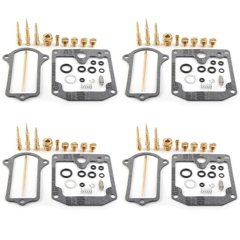 4X Motorcycle Carburetor Rebuild Carb Repair Kit Jet Gasket Set For Kawasaki KZ900 KZ 900 900B LTD