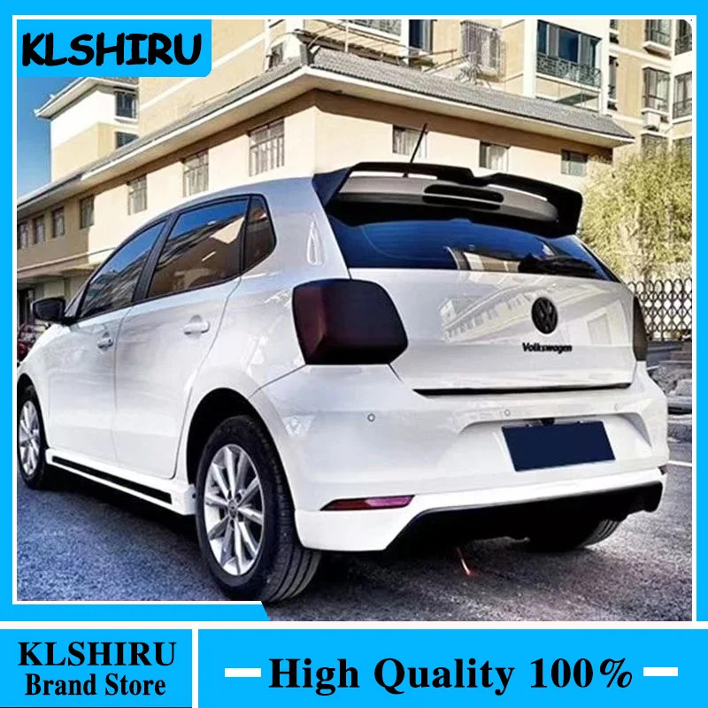 Oettinger Style Roof Spoiler For Volkswagen Polo MK5 6R 6C 2011-2018 High Quality ABS Rear Wing Roo