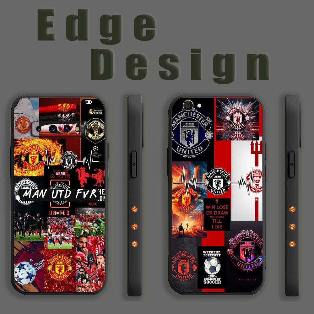 ปลอกสําหรับ Honor 50 5G X8A X9B 200 X8B Manchester United Football Club โลโก้ ZDK24 เคสโทรศัพท์ขอบสี