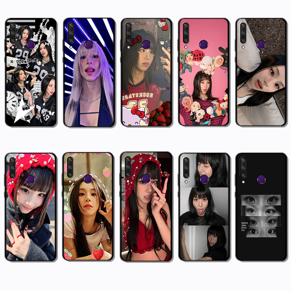 สําหรับ 3c Huawei Y6P Y7A Y8P Y9A Y5 Y6 Prime Chaeyoung เคส TPU สีดํานุ่ม