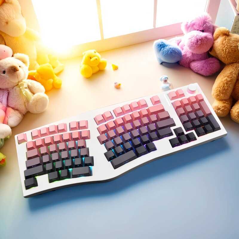 FEKER Alice98pro Gaming Mechanical Keyboard mac ปะเก็นบลูทูธสามโหมด Ergonomic VIA น่ารัก