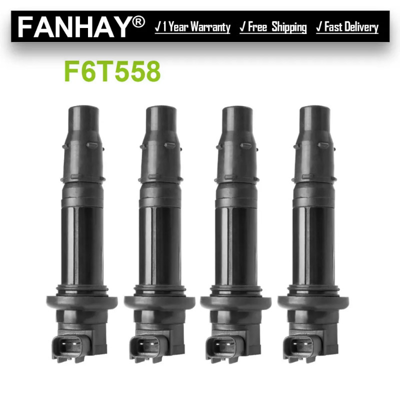 4PCS/Lot New Ignition Coils For Yamaha MT-07 14-17 YZF R1 R6 R6S RJ15 FZ1 FZ8 Repair Kit F6T558 39P