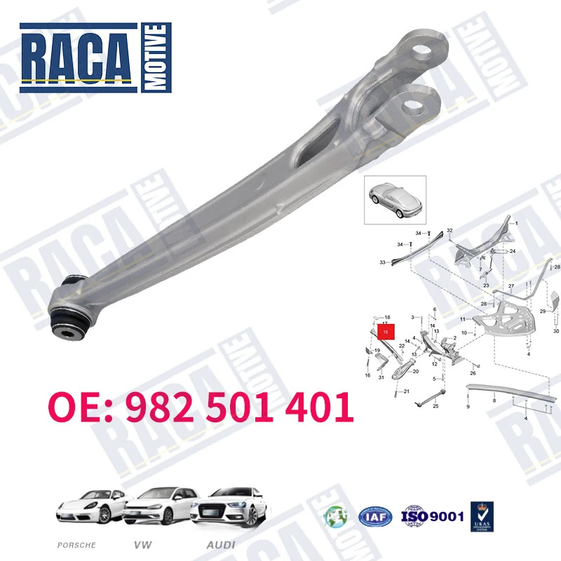 For Porsche Boxster 718 Cayman 982 Rear Suspension Upper Outer Control Arm Kit 982501401 982 501 40