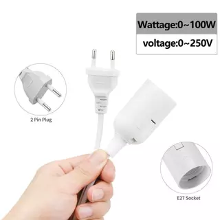 EU Plug E27 ฐานโคมไฟพร้อมสวิตช์ลวด 1.8 M สายไฟสําหรับจี้หลอดไฟ Led Fixture Hanglamp Suspension ผู้ถือซ็อกเก็ต