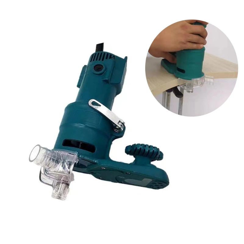 2023 Wood Electric Trimmer Woodworking Milling Electric Hand Trimmer Wood Laminator Router Edge Cut