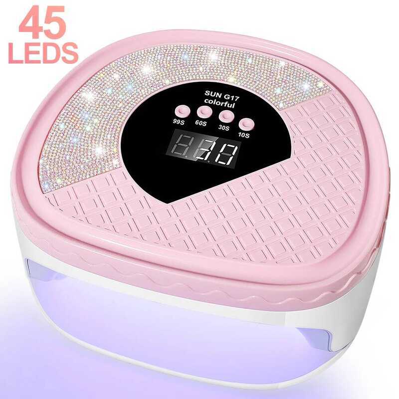 C 45 LEDS /Led Nail Polish Lamp 4 Timer Settings LCD Display Automatic Sensor Nails Light Manicure