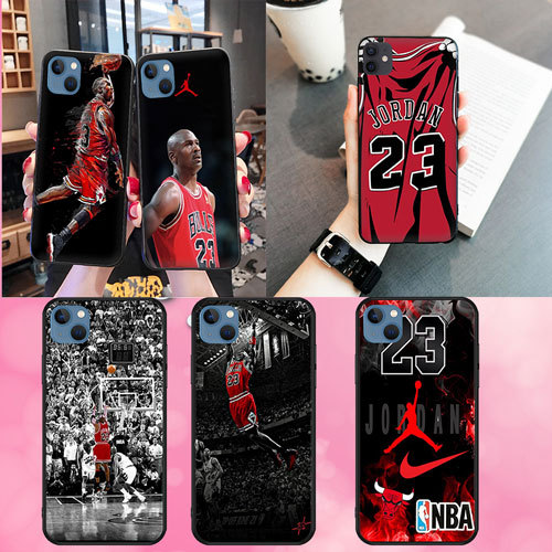 นุ่มสีดํา Samsung Galaxy S7 S7 Edge S8 S8 Plus S9 S9 Plus S10 S10E S25 S25 Ultra Michael Jordan1 เคส
