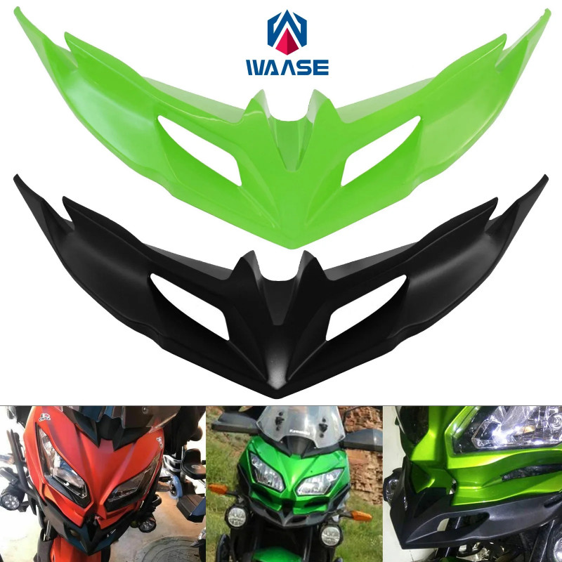 waase For Kawasaki Versys KLE 650 KLE650 LE650E 2015-2019 2020 2021 Front Fender Beak Nose Cone Ext