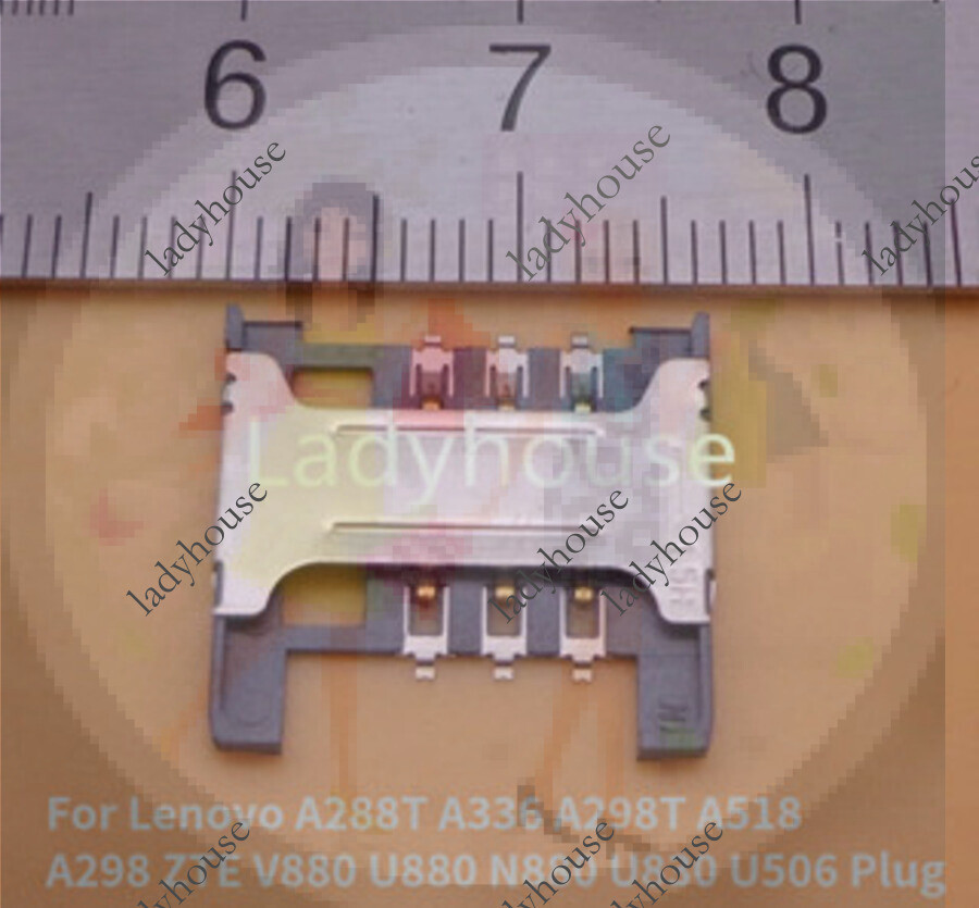 5-50pcs ซิมการ์ด Reader ถาดผู้ถือ Connector ซ็อกเก็ตสําหรับ Lenovo A288T A336 A298T A518 A298 ZTE V8