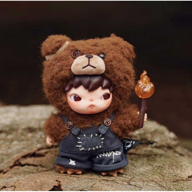 POPMART Hirono Living Wild Mystery Box Hirono Living Wild Ono Fighting สําหรับตุ๊กตา Joy