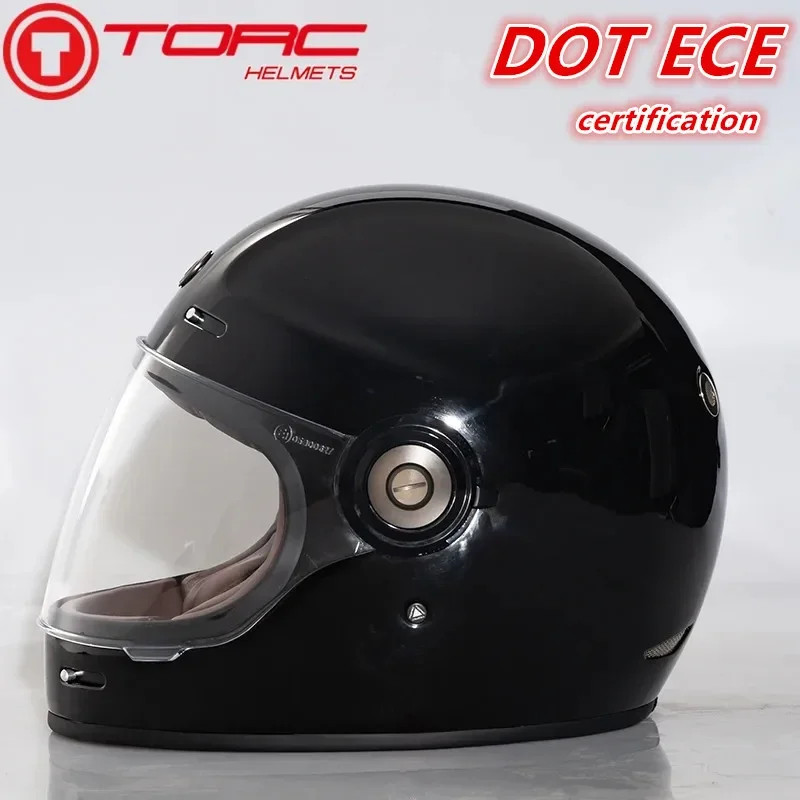 TORC Motorycle Helmet Men's Motorbike Riding motocross Vintage Full Face Helmets capacete de moto D