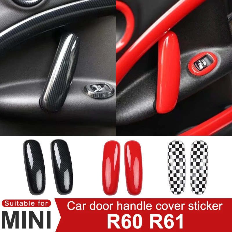 For MINI Cooper S JCW R60 R61 Countryman  Car Door Handle Armrest Cover Decorative Sticker Car Inte