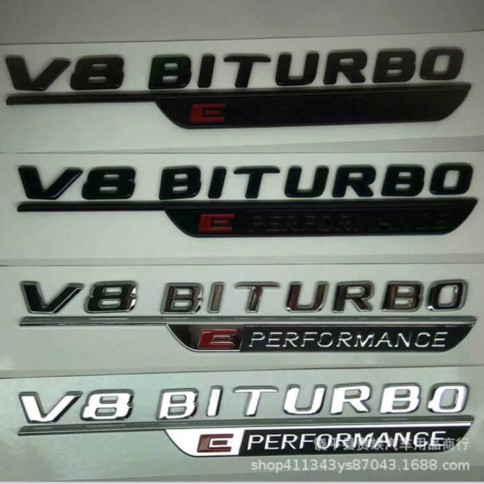 เหมาะสําหรับ Mercedes-Benz C63S GT63 S63 GLE53 SL63S ดัดแปลง AMG Hybrid Fender ป้ายด้านข้างสติกเกอร์