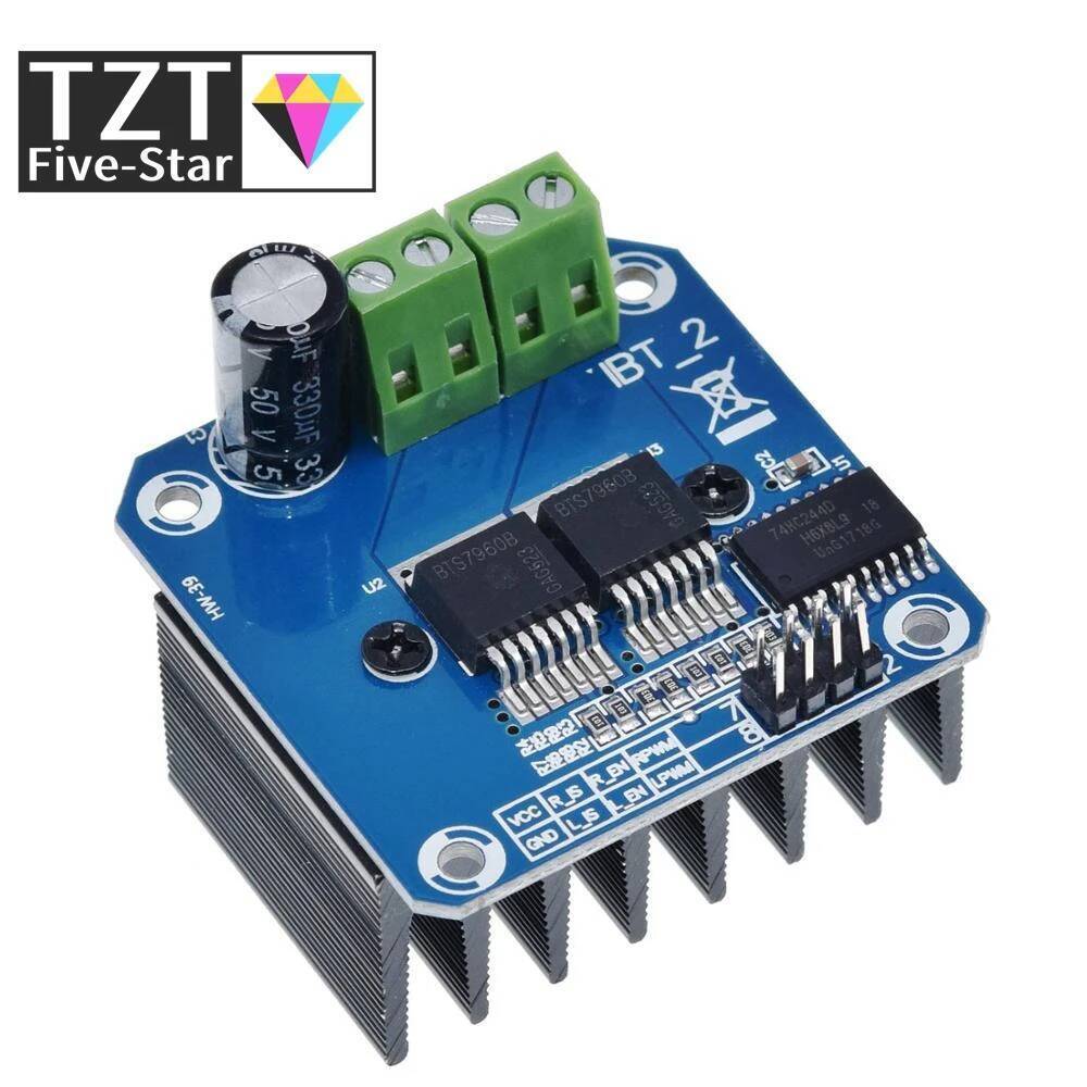 DC6-27V Double BTS7960 BTS7960B DC 43A stepper มอเตอร์ไดรฟ์โมดูล H-Bridge PWM โมดูล