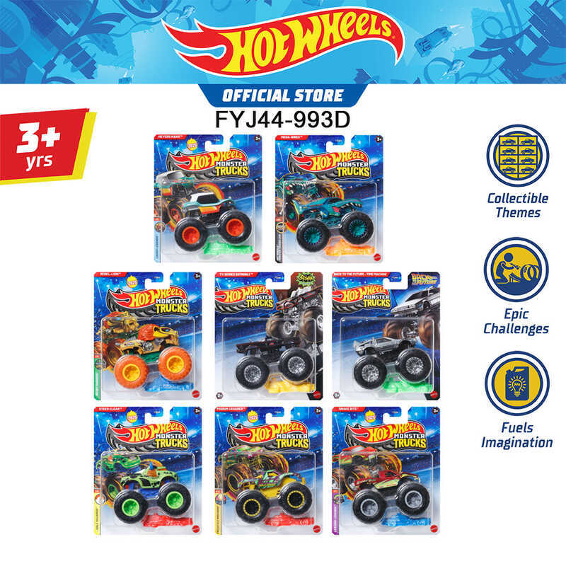 Die-cast Hot Wheels รถบรรทุกมอนสเตอร์ 1:64 Scale FYJ44 993D TH