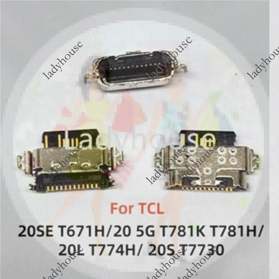 2-10PCS สําหรับ TCL 20SE T671H/20 5G T781K T781H/20L T774H/20S T7730 Type-C USB ชาร์จพอร์ต Dock Plug
